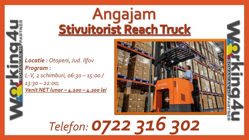 Stivuitorist Reach Truck.